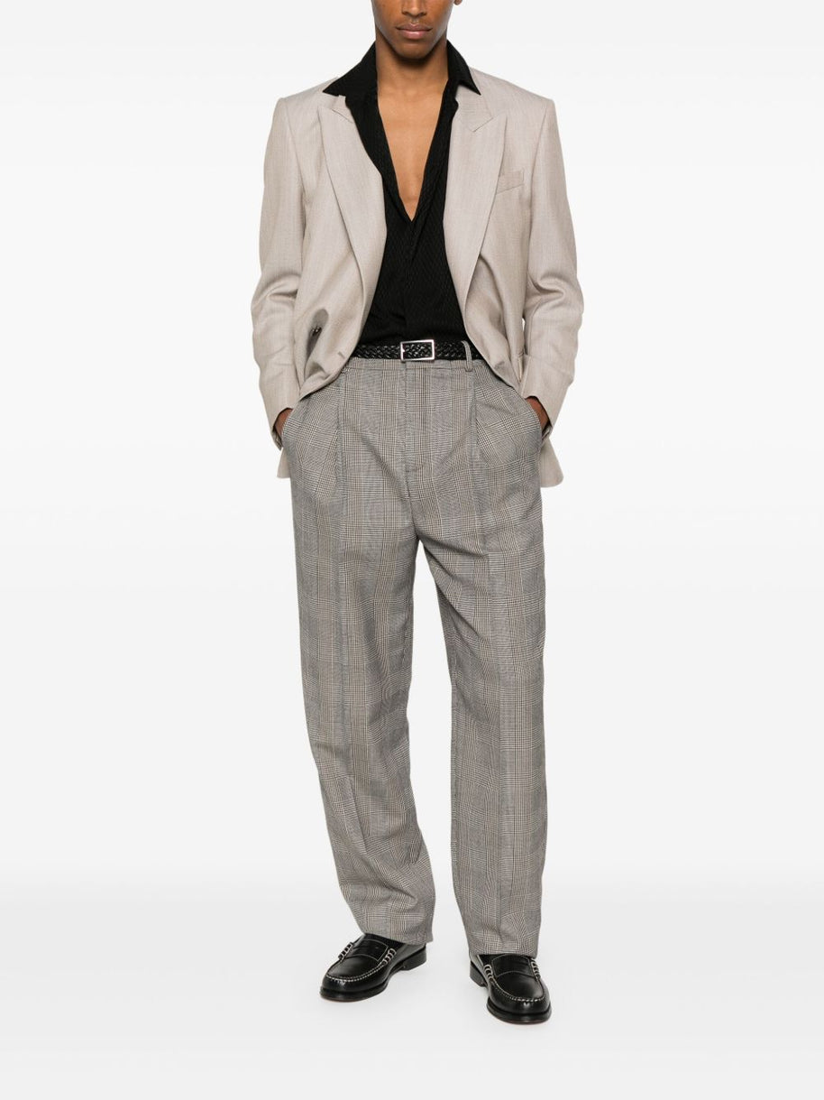 Saint Laurent Trousers In Brown