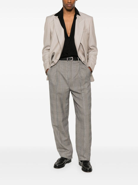 Saint Laurent Trousers In Brown