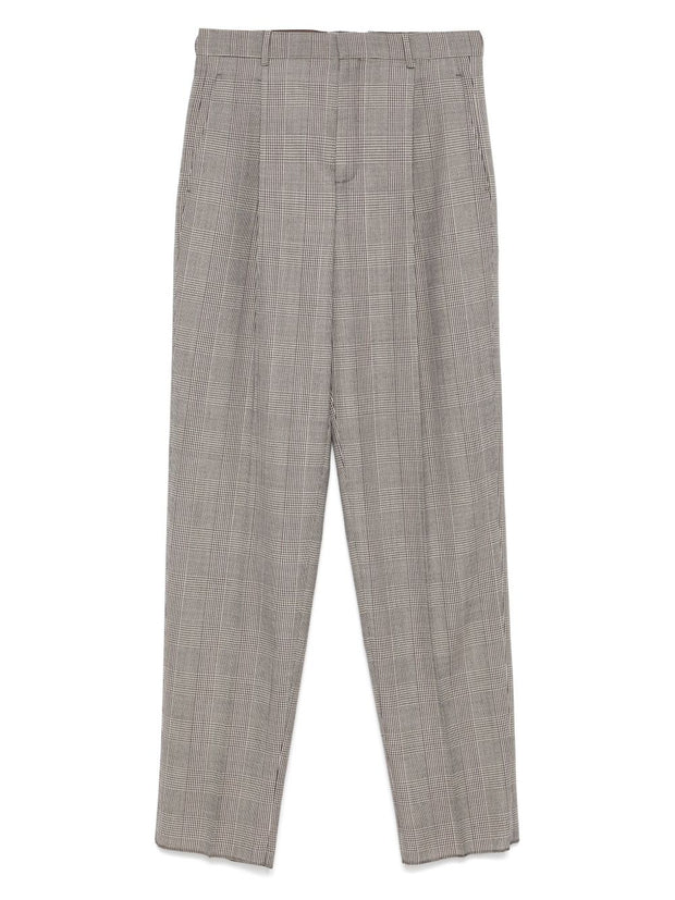 Saint Laurent Trousers In Brown