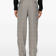 Saint Laurent Trousers In Brown