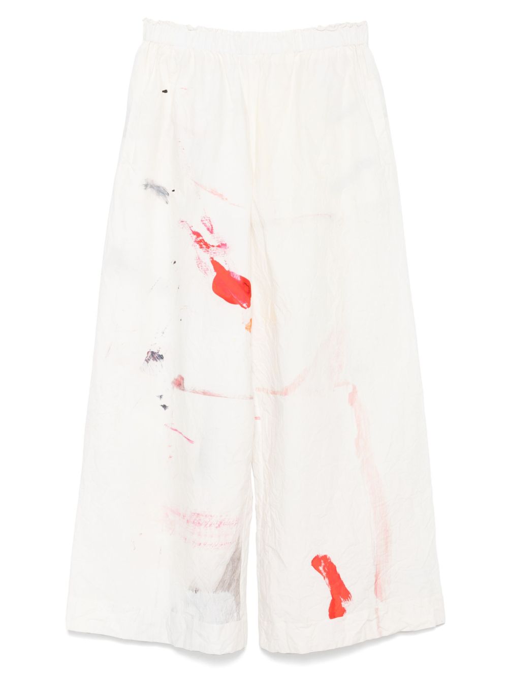 Daniela Gregis Wide Leg Trousers In Beige