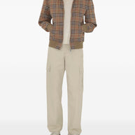 Burberry Check Cotton Hoodie - Beige