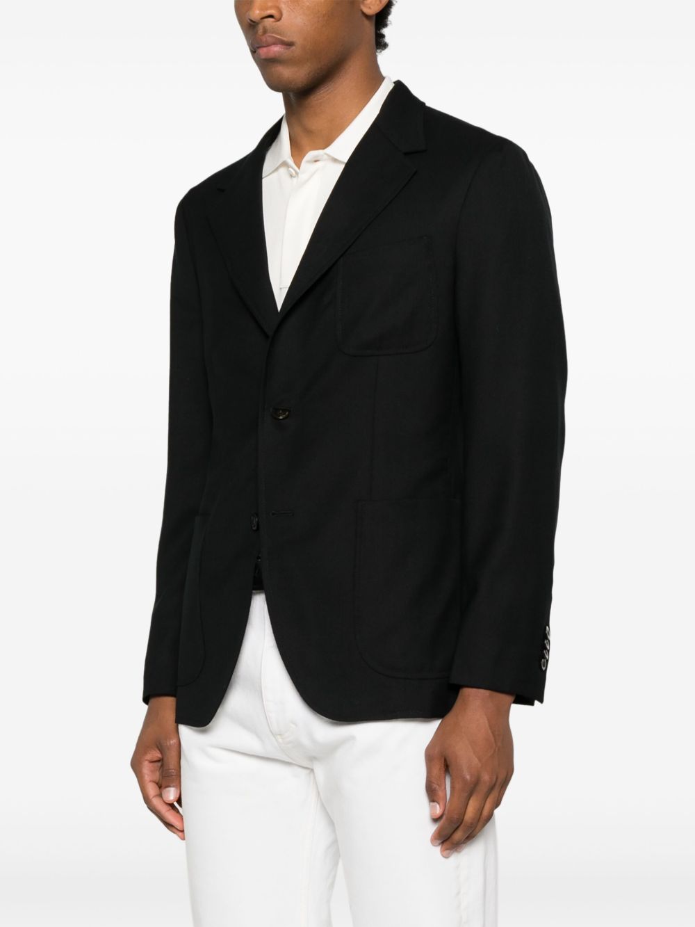 Boglioli Wool Single Breasted Jacket In Black