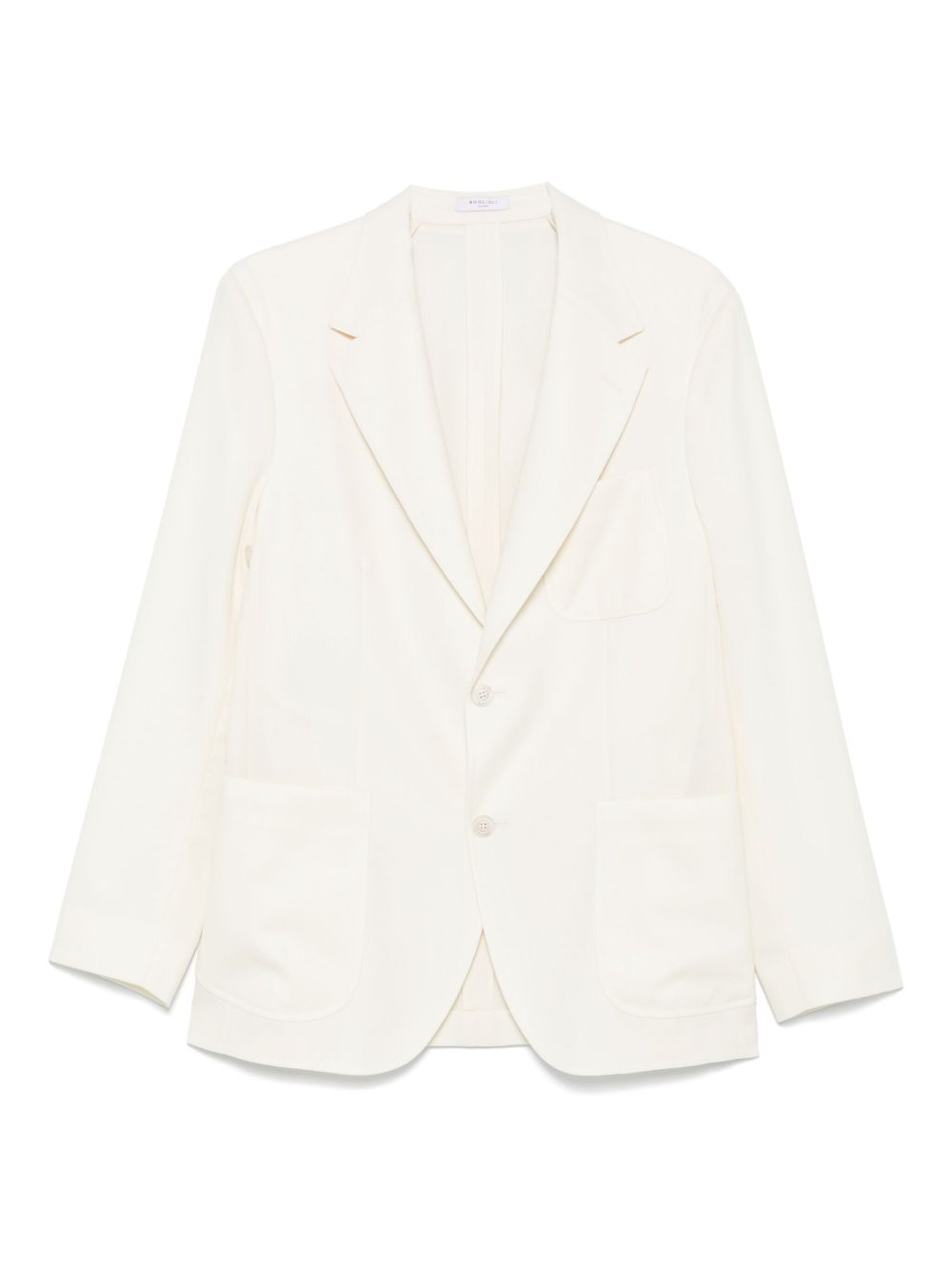 Boglioli Wool Single Breasted Jacket In White