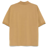 AURALEE Cotton Polo Shirt In Khaki