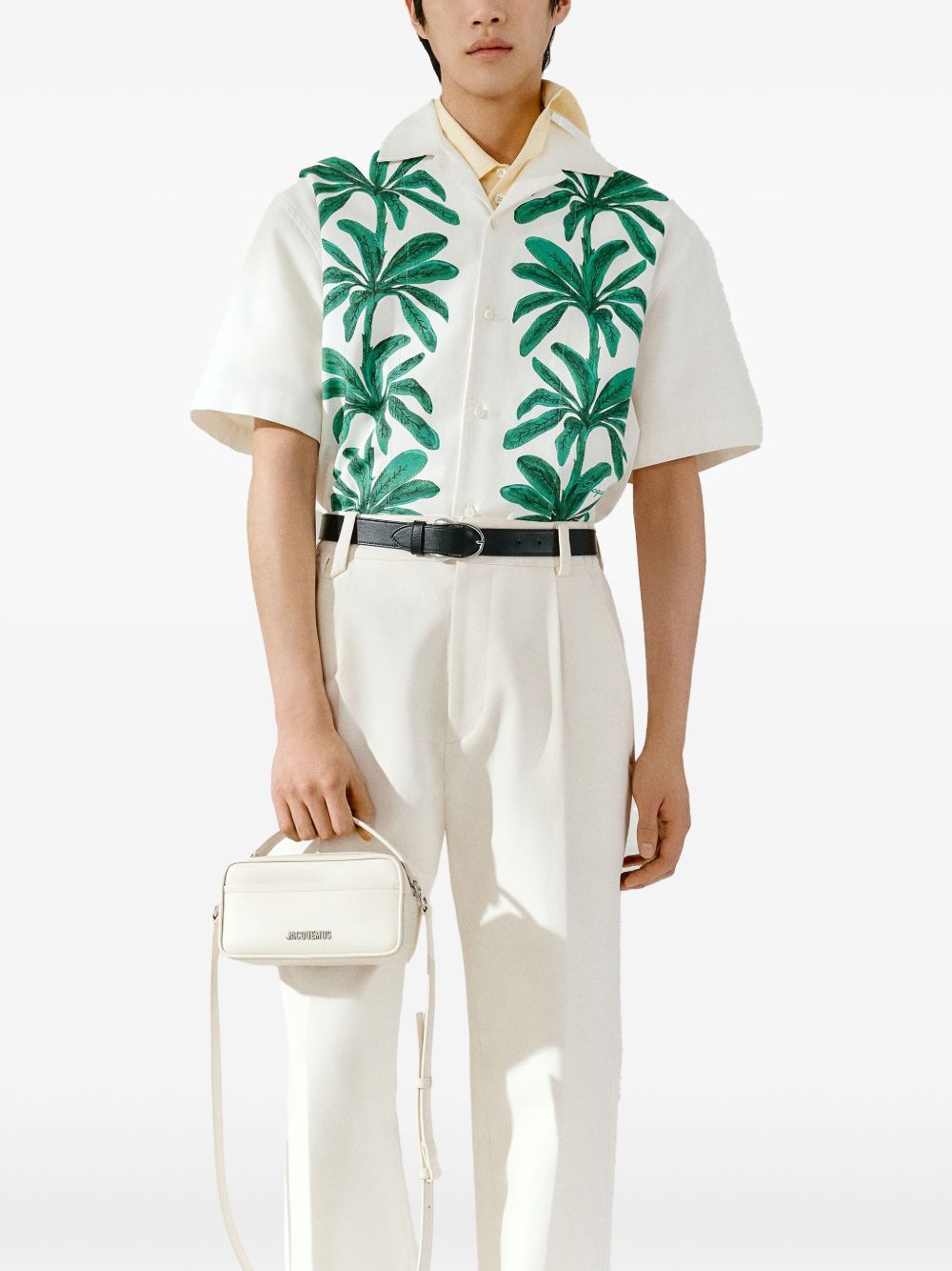 JACQUEMUS Le Baneto Camera Bag In White