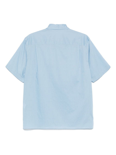 AURALEE Cotton Shirt In Clear Blue