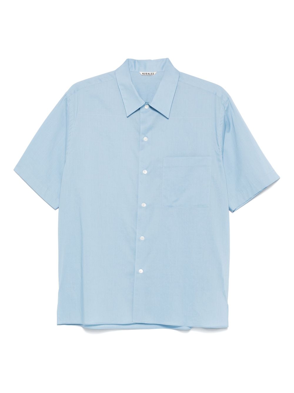 AURALEE Cotton Shirt In Clear Blue