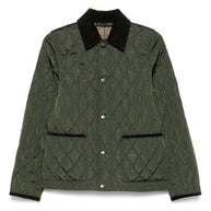 Burberry Quilted Jacket In Green