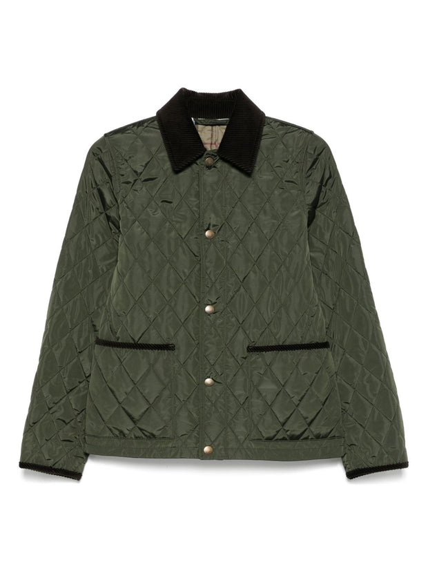 Burberry Quilted Jacket In Green