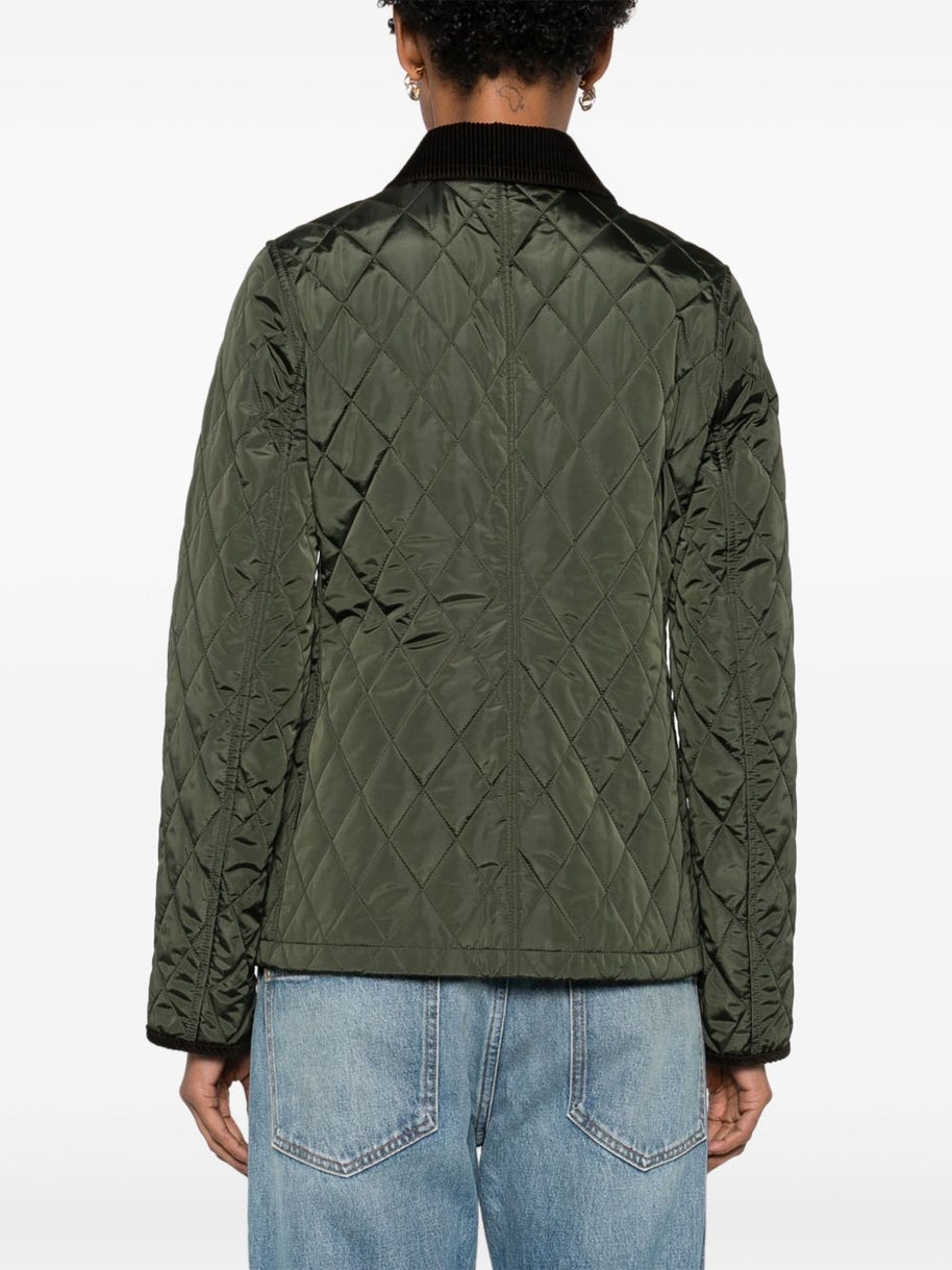 Burberry Quilted Jacket In Green