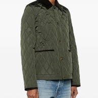 Burberry Quilted Jacket In Green
