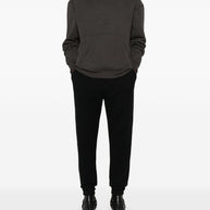 Saint Laurent Hooded Sweatshirt In Grey