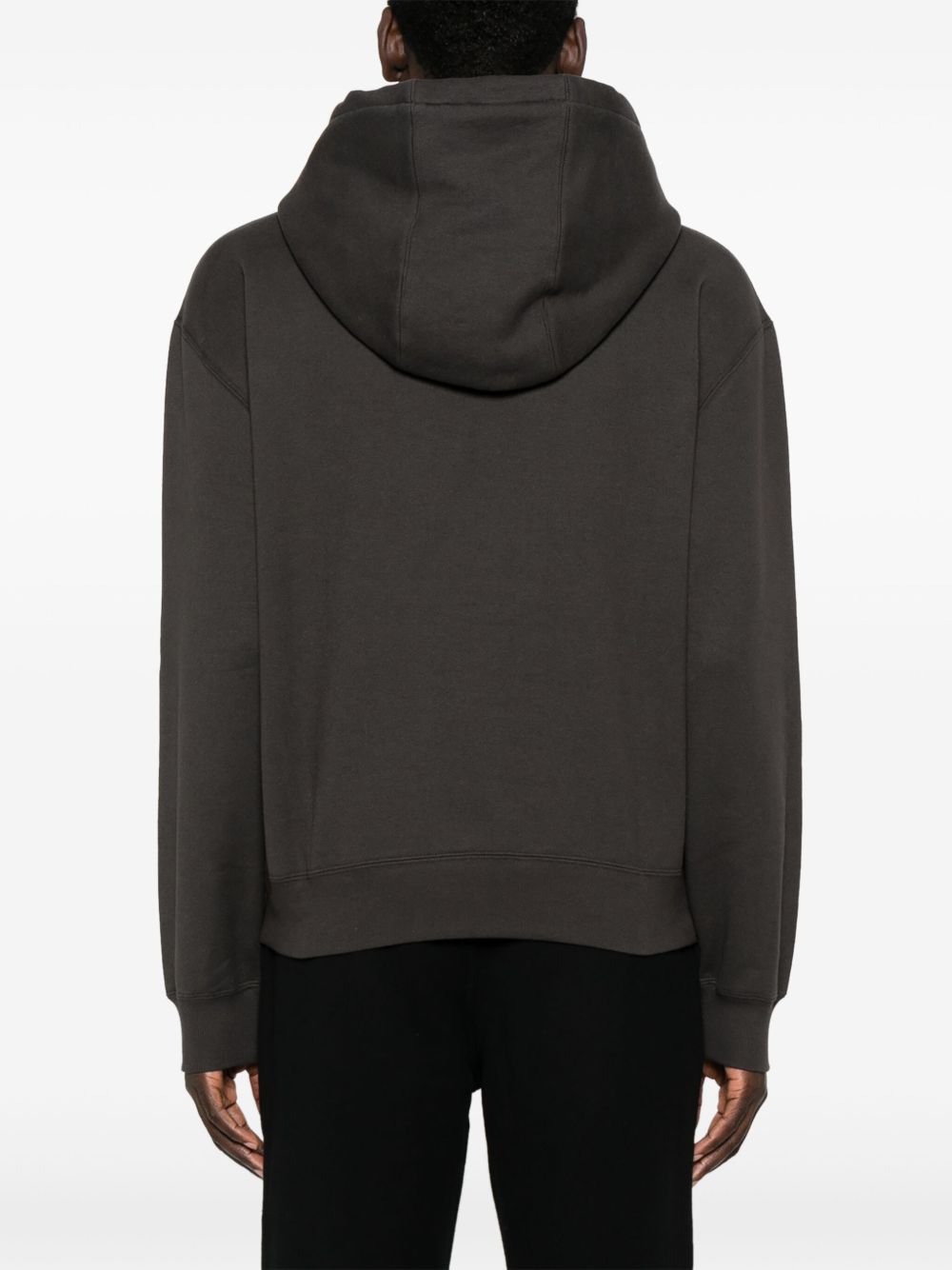 Saint Laurent Hooded Sweatshirt In Grey