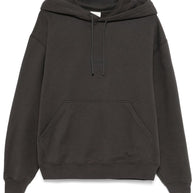 Saint Laurent Hooded Sweatshirt In Grey