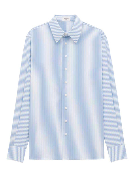 Saint Laurent Striped Shirts in Blue