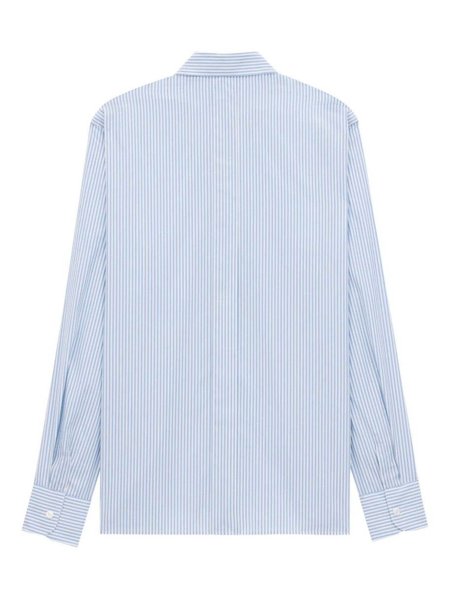 Saint Laurent Striped Oxford Cotton Shirt