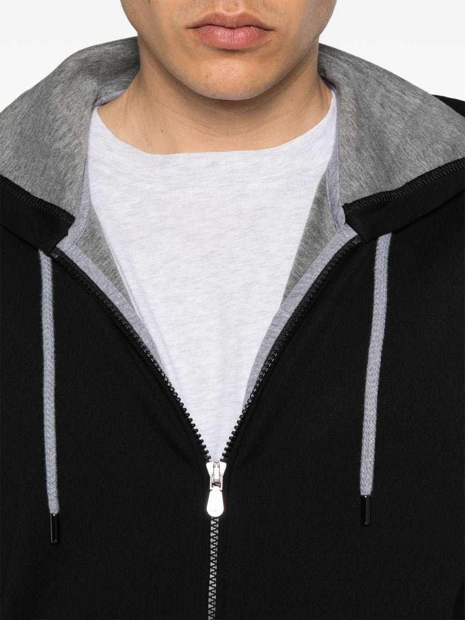 Brunello Cucinelli Cotton Zipped Hoodie - Black