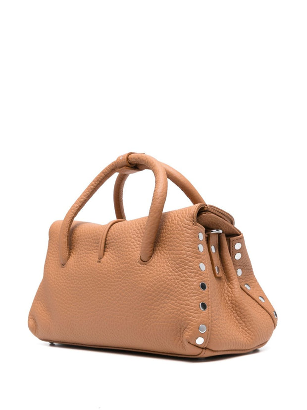 Zanellato Dotta Centauro Small Leather Handbag - Leather Brown
