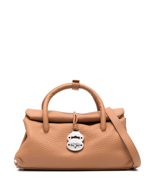 Zanellato Dotta Centauro Small Leather Handbag - Leather Brown