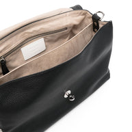 Zanellato Postina Daily Medium Leather Handbag - Black