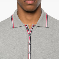Thom Browne Rwb Cotton Polo Shirt - Light Grey