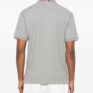 Thom Browne Rwb Cotton Polo Shirt - Light Grey