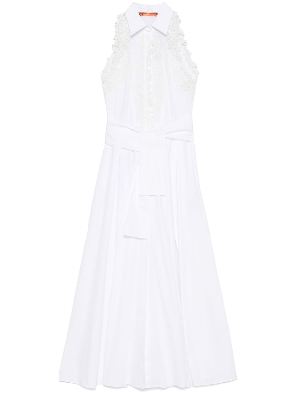 Ermanno Scervino Chemisier Lace Long Dress In White
