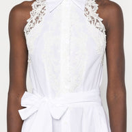 Ermanno Scervino Chemisier Lace Long Dress In White