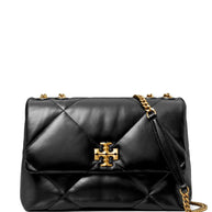 Tory Burch Kira Diamond Leather Shoulder Bag - Black