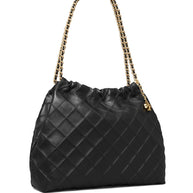 Tory Burch Fleming Leather Hobo Bag - Black