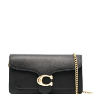 Coach Tabby Chain Leather Clutch