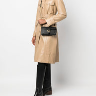 Coach Tabby Chain Leather Clutch