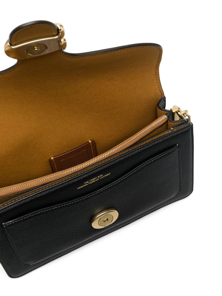 Coach Tabby 26 Leather Shoulder Bag - Black
