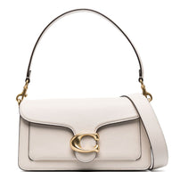 Coach Tabby 26 Leather Shoulder Bag - White