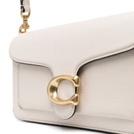 Coach Tabby 26 Leather Shoulder Bag - White