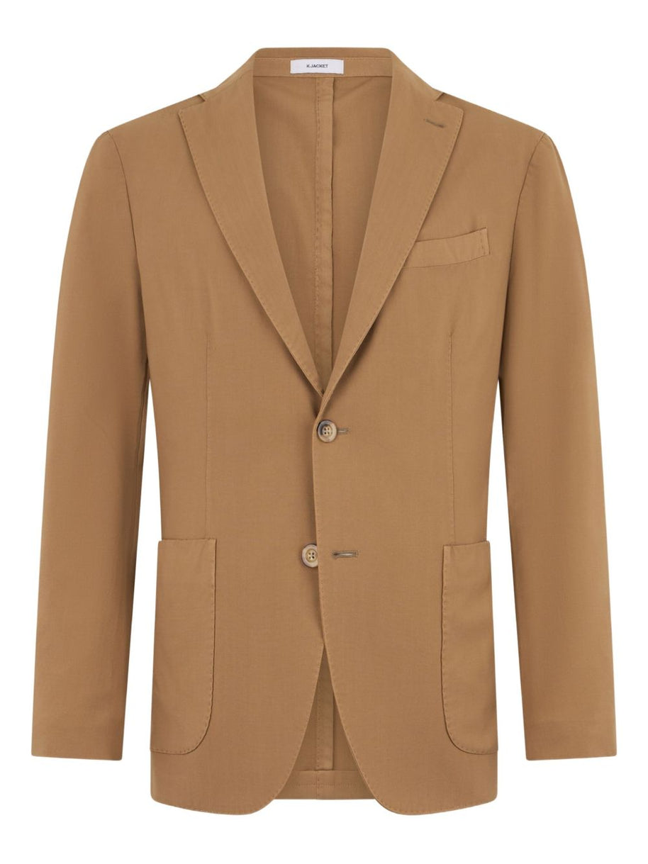 Boglioli Wool Single-breasted Jacket In Brown