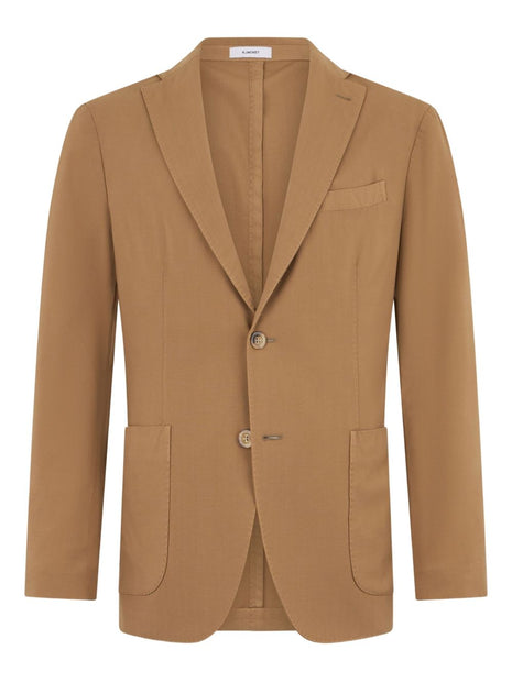 Boglioli Wool Single-breasted Jacket In Brown