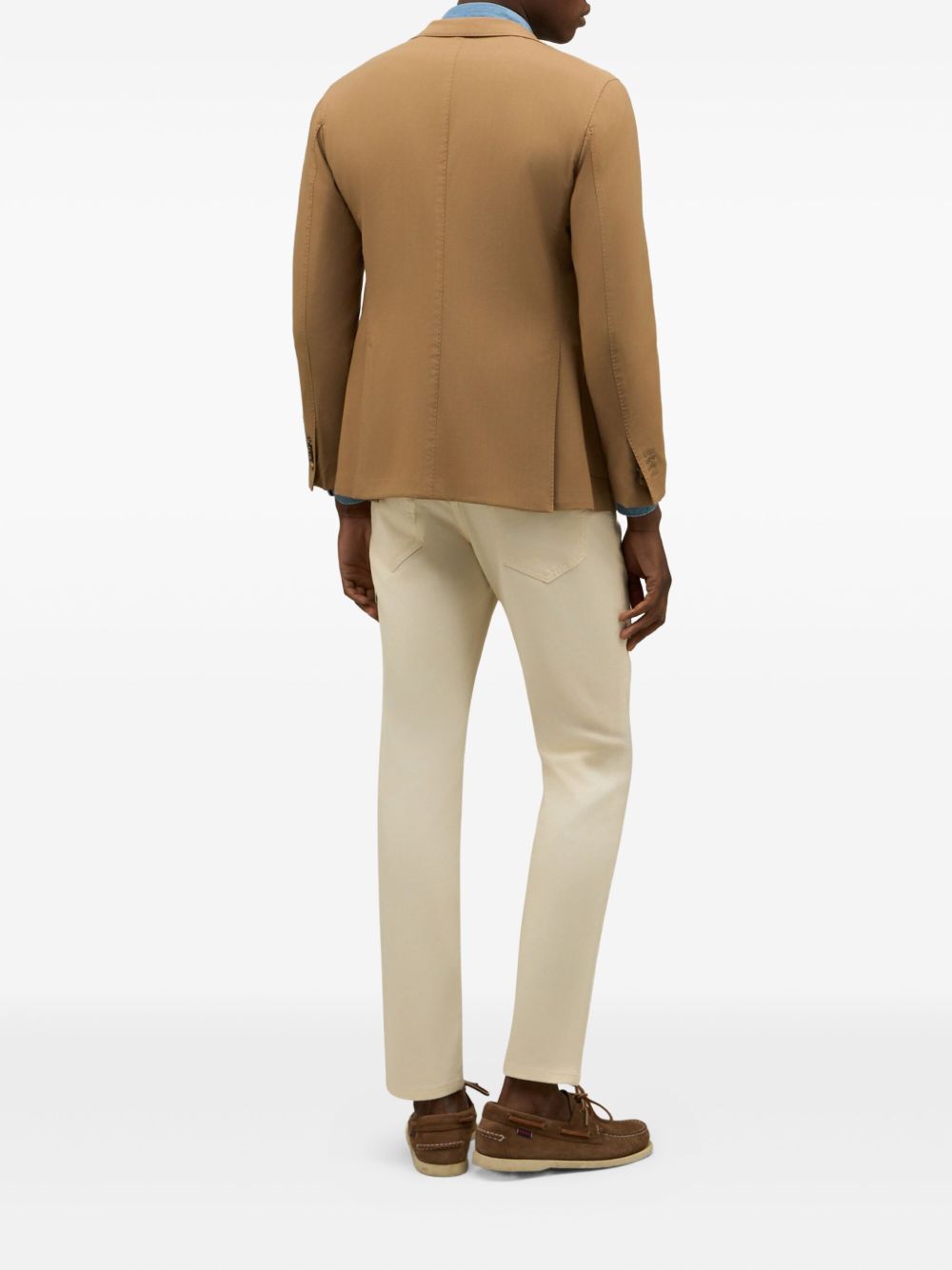 Boglioli Wool Single-breasted Jacket In Brown