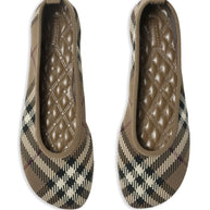 Burberry Checkered Ballerina In Jacquard