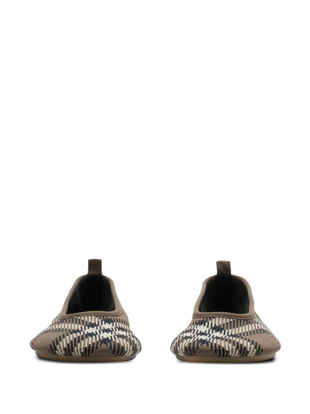 Burberry Checkered Ballerina In Jacquard