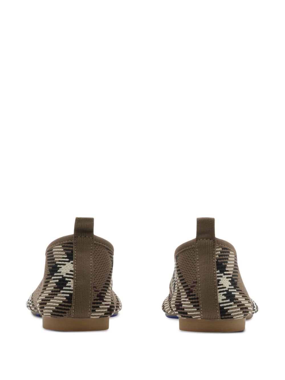 Burberry Checkered Ballerina In Jacquard