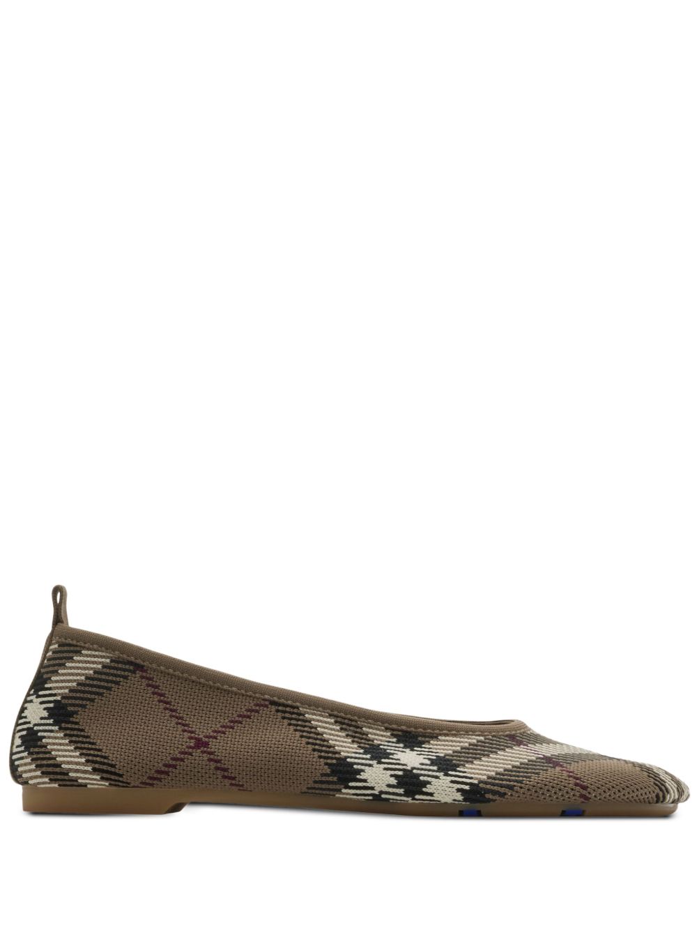 Burberry Checkered Ballerina In Jacquard