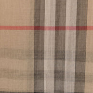 Burberry Giant Check Wool And Silk Scarf - Beige
