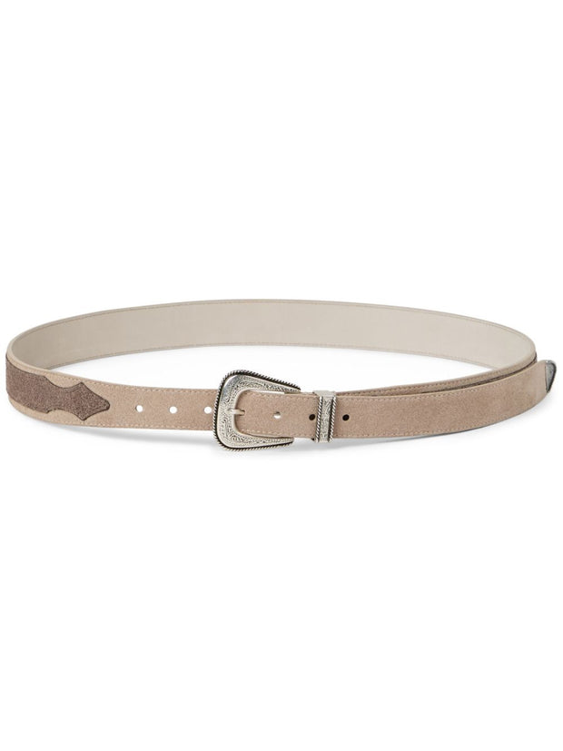 Brunello Cucinelli Leather Bicolor Belt - Beige