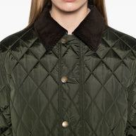 Burberry Quilted Jacket In Green