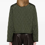 Burberry Quilted Jacket In Green