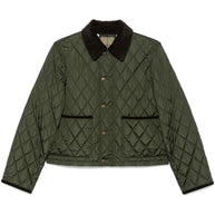 Burberry Quilted Jacket In Green