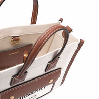 Burberry Pocket Mini Tote Bag - White