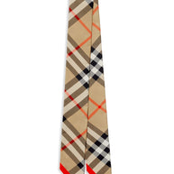Burberry Check Silk Scarf - Beige